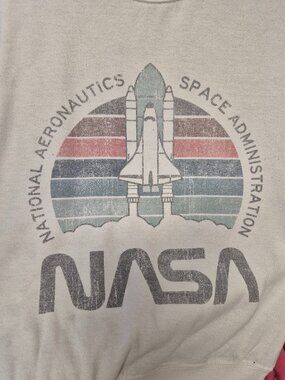 Women's Zoe + Liv  White NASA Sweatshirt
